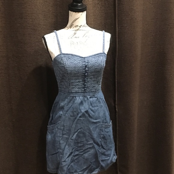 American Eagle Outfitters Denim Dress Size 4 - Picture 1 of 4